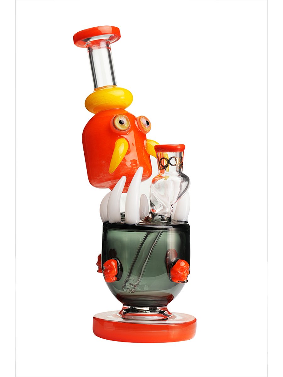 Lookah Bong 9.6" Cute Critter Octopus Dab Rig - Drak Blue, Colors: Dark Blue, 3 image