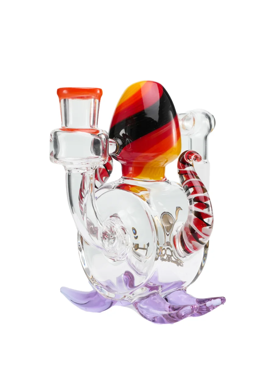 14mm Male 90° Cute Squid Glass Ash Catcher for Bong, Colors: Red, 9 image 14mm Male 90° Cute Squid Glass Ash Catcher for Bong, Colors: Red, 9 image