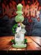 9.5" Cute Garden Snowman Dab Rig, Colors: Green