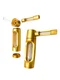 Metal And Glass Bubbler Pipe, Color: Gold