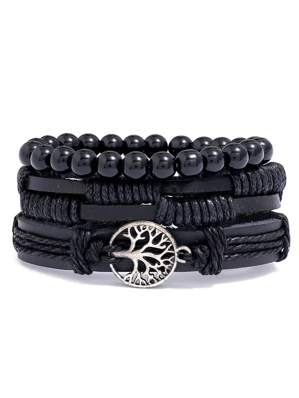 3PCS Leather Tree of Life Bracelet2 3PCS Leather Tree of Life Bracelet2