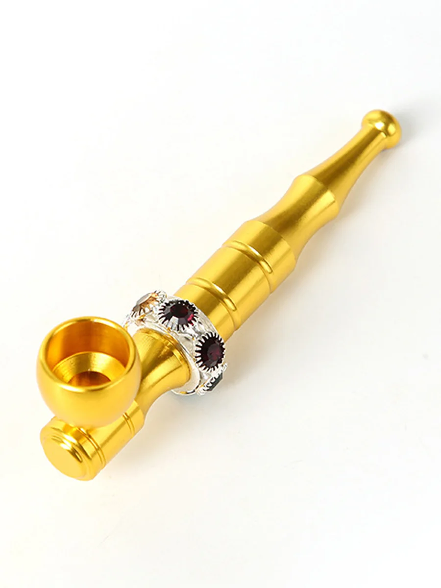Mini Aluminum Alloy Smoking Pipe, 2 image Mini Aluminum Alloy Smoking Pipe, 2 image
