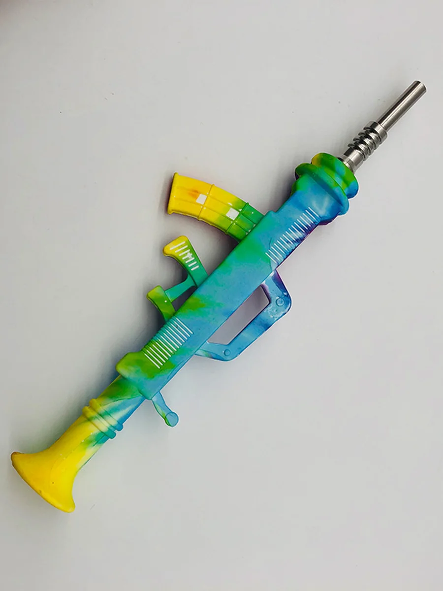 Machine Gun Silicone Glass Nectar Collecto Machine Gun Silicone Glass Nectar Collecto