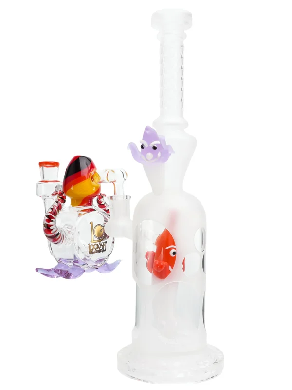 14mm 90-Degree Joint Squid Ash Catcher, Colors: Red, 2 image 14mm 90-Degree Joint Squid Ash Catcher, Colors: Red, 2 image