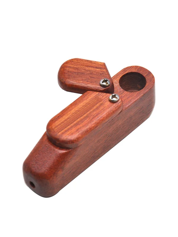 Wooden Smoking Pipe With Storage