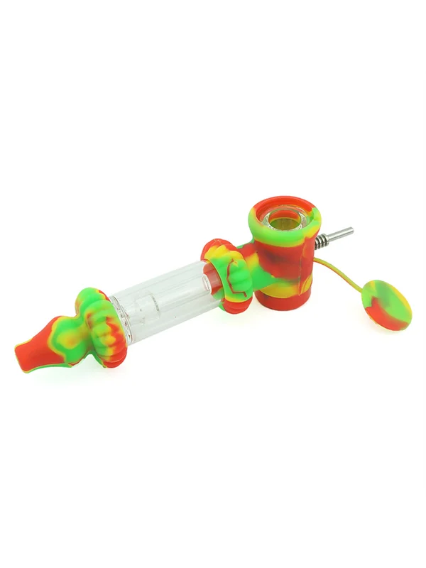 Silicone 2-in-1 Bubbler Pipe Nectar Collector mian Silicone 2-in-1 Bubbler Pipe Nectar Collector mian