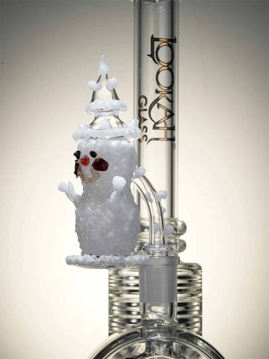 14MM Male 90° Snowman Quartz Dab Nail with Carb Cap