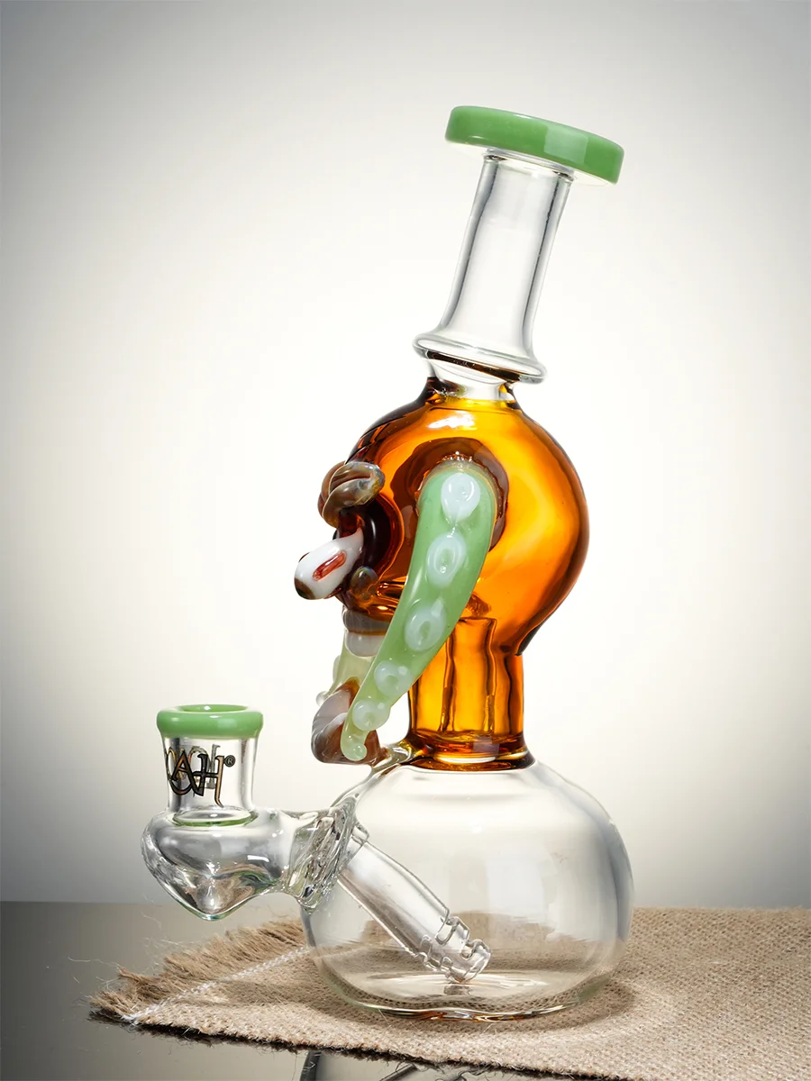 Lookah Rig 8" Mini Cool Tyrannosaurus Rex Skull Dab Rig, Colors: Green, 7 image Lookah Rig 8" Mini Cool Tyrannosaurus Rex Skull Dab Rig, Colors: Green, 7 image