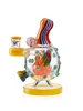 9" Cute Small Rainbow Ball Bong, Colors: Yellow