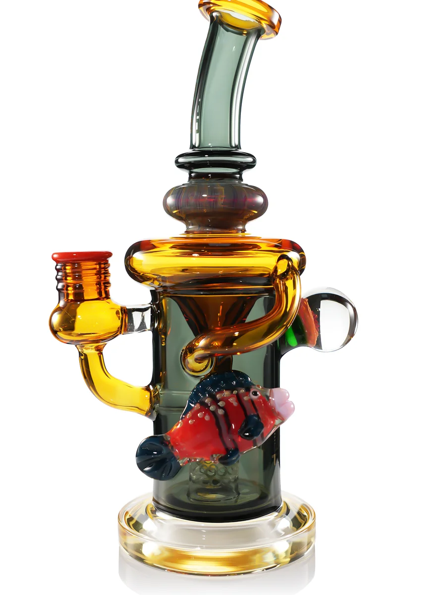 Funky Fish Recycler Dab Rig orange