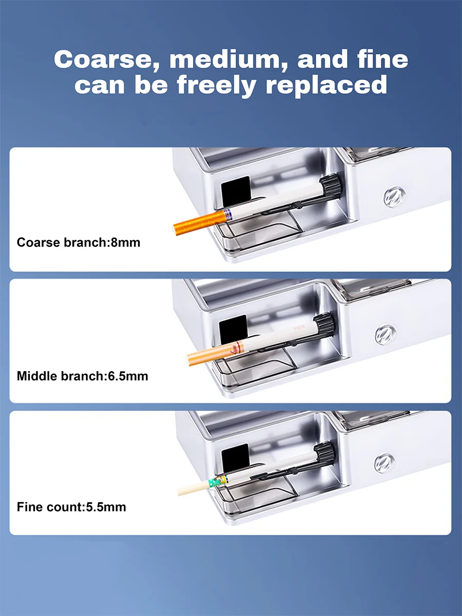 8mm/6.5mm/5.5mm Fully Automatic Cigarette Rolling Machine4
