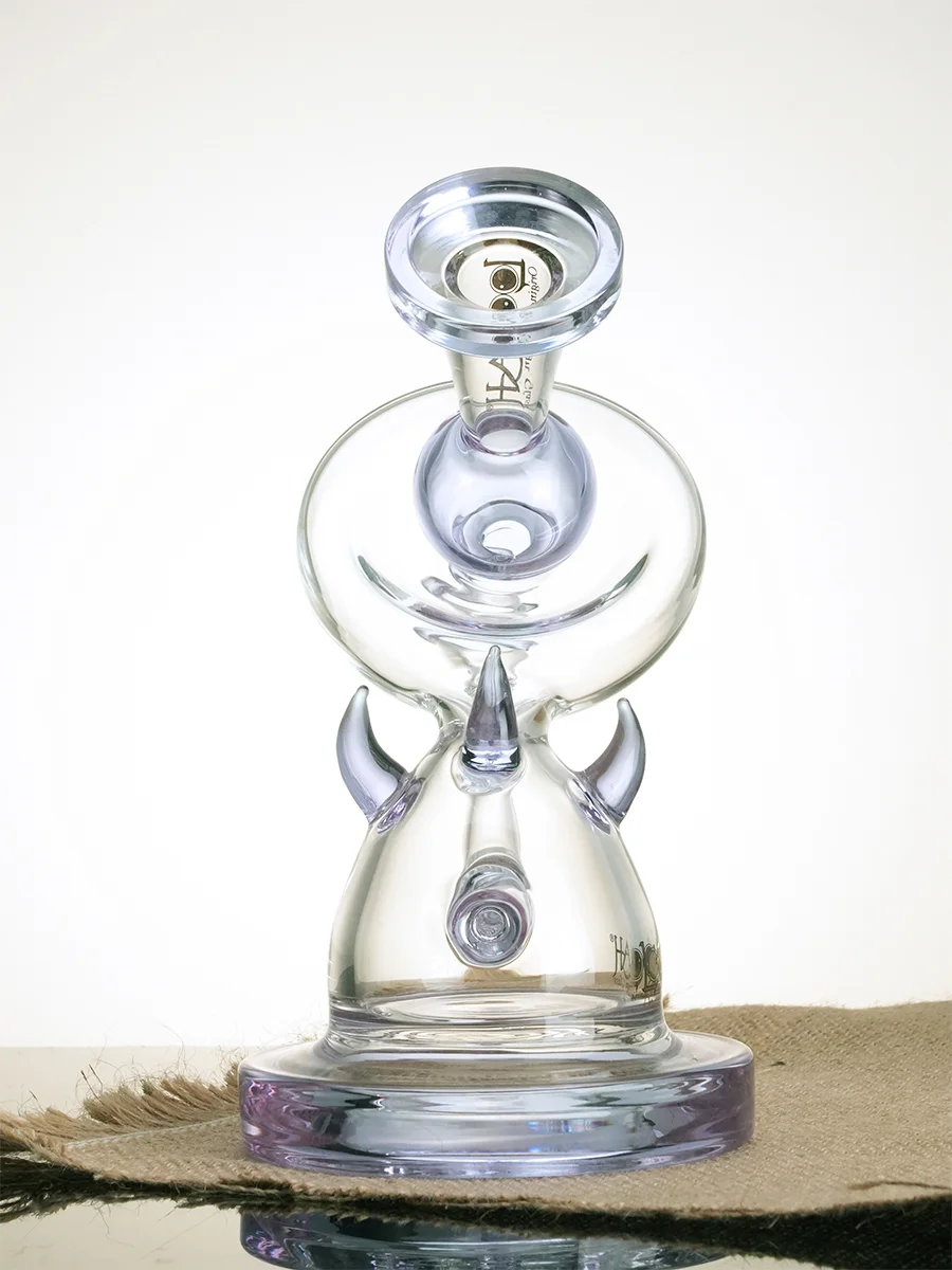 Lookah Bong 7" Mini Unique Recycler Water Pipe, Colors: Clear Green, 8 image Lookah Bong 7" Mini Unique Recycler Water Pipe, Colors: Clear Green, 8 image