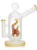 12" Cute Frosted Glass Bong | Giraffe