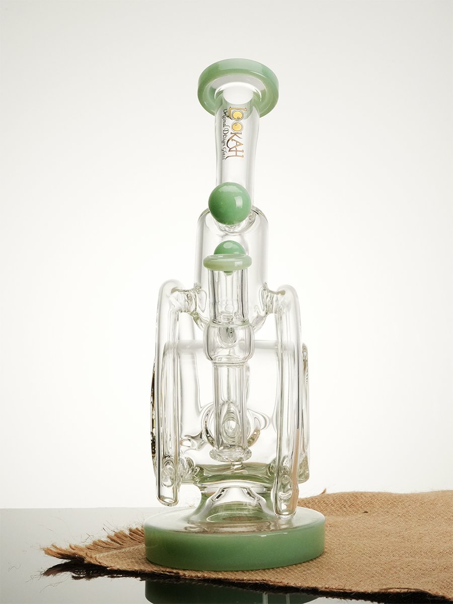 Lookah Bong 10.4 " Recycler Orbital Double Chamber Water Pipe - Purple, Colors: Purple, 7 image Lookah Bong 10.4 " Recycler Orbital Double Chamber Water Pipe - Purple, Colors: Purple, 7 image