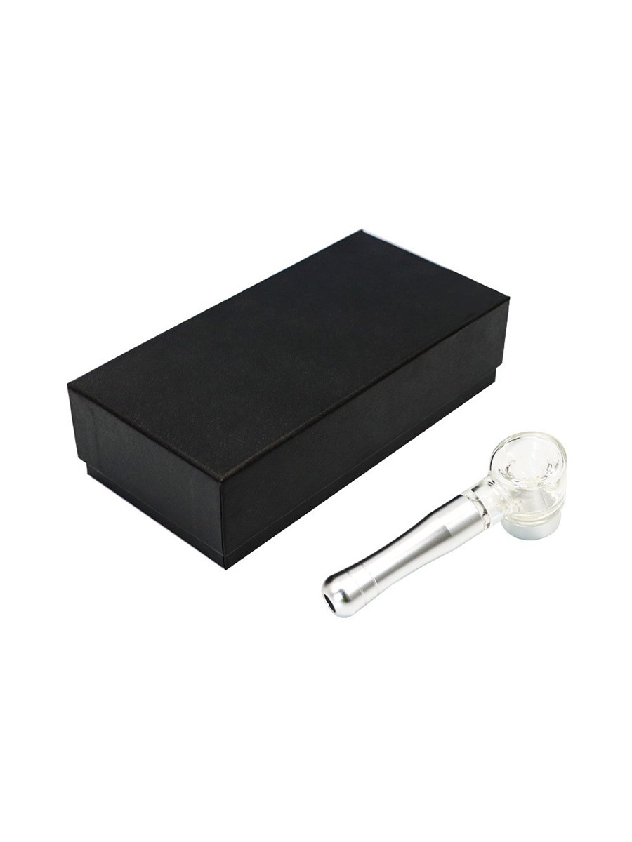 Metal Glass Sherlock Hand Pipe4