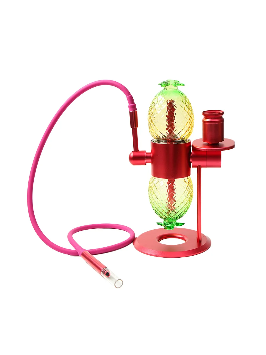 Pineapple Rotatable Gravity Bong Red Pineapple Rotatable Gravity Bong Red