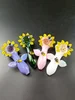 Bees Sunflower Glass Pipe