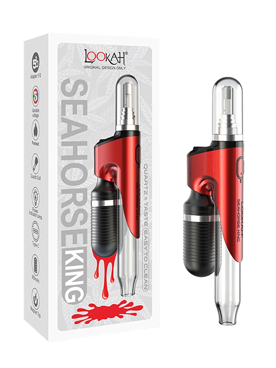 LOOKAH Seahorse King Electric Nectar Collector | Dab Pen & Wax Pen, Color: Green, 10 image LOOKAH Seahorse King Electric Nectar Collector | Dab Pen & Wax Pen, Color: Green, 10 image