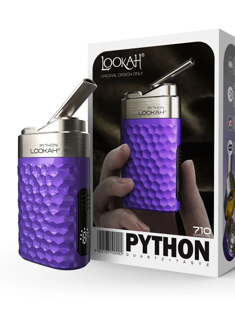 LOOKAH Python Mini Portable Discreet Wax Vape pen, Color: Blue, 7 image