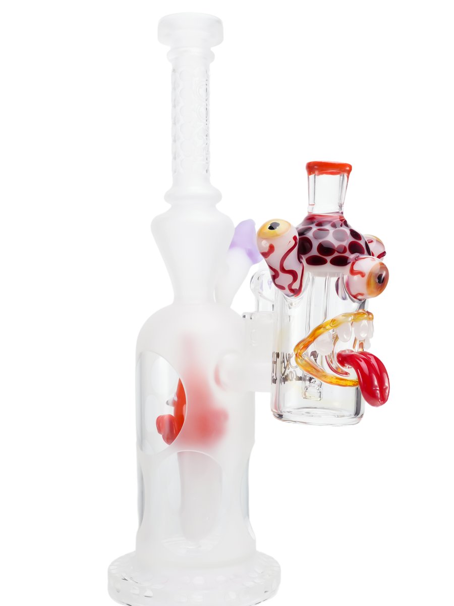 Triple-Eyed Monster Head Ash Catcher, Colors: Orange, 10 image Triple-Eyed Monster Head Ash Catcher, Colors: Orange, 10 image