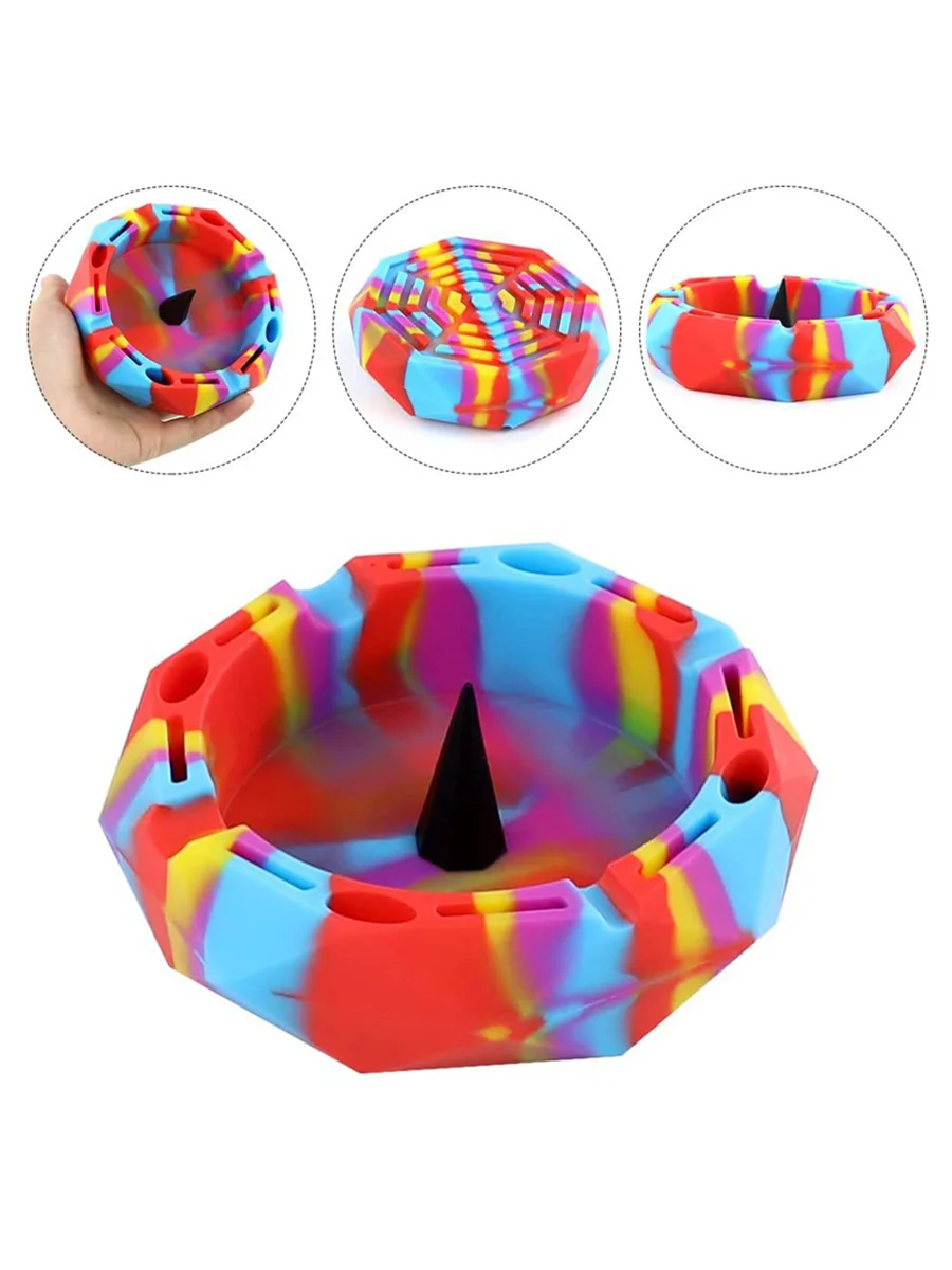 Silicone Ashtray with Tool Stations2 Silicone Ashtray with Tool Stations2