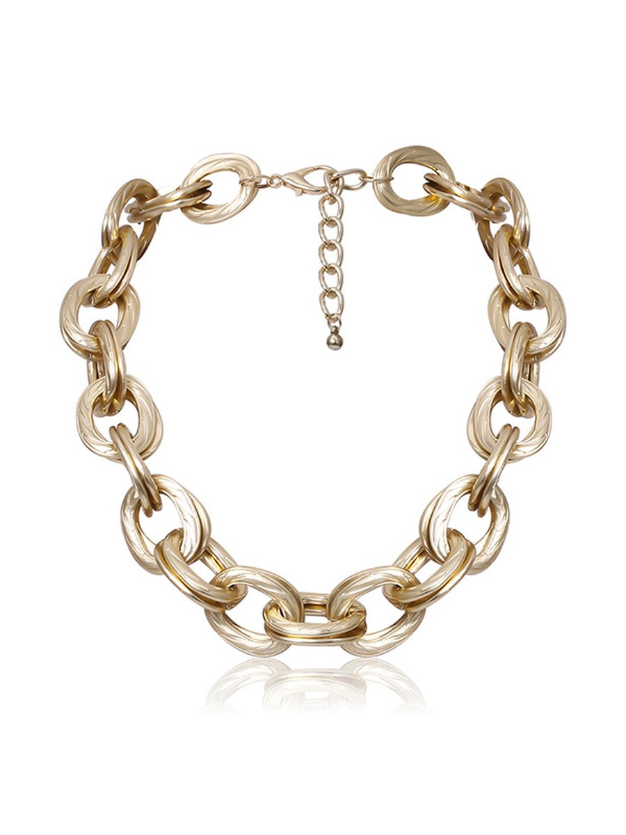 Geometric Vintage Gold Necklace