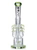 Lookah Bong 15" Disc Perc Triple Filter Chamber Recycler Water Pipe - Clear Green, Colors: Clear Green, 3 image Lookah Bong 15" Disc Perc Triple Filter Chamber Recycler Water Pipe - Clear Green, Colors: Clear Green, 3 image
