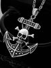 Skeleton Anchor Pendant Necklace, 6 image Skeleton Anchor Pendant Necklace, 6 image