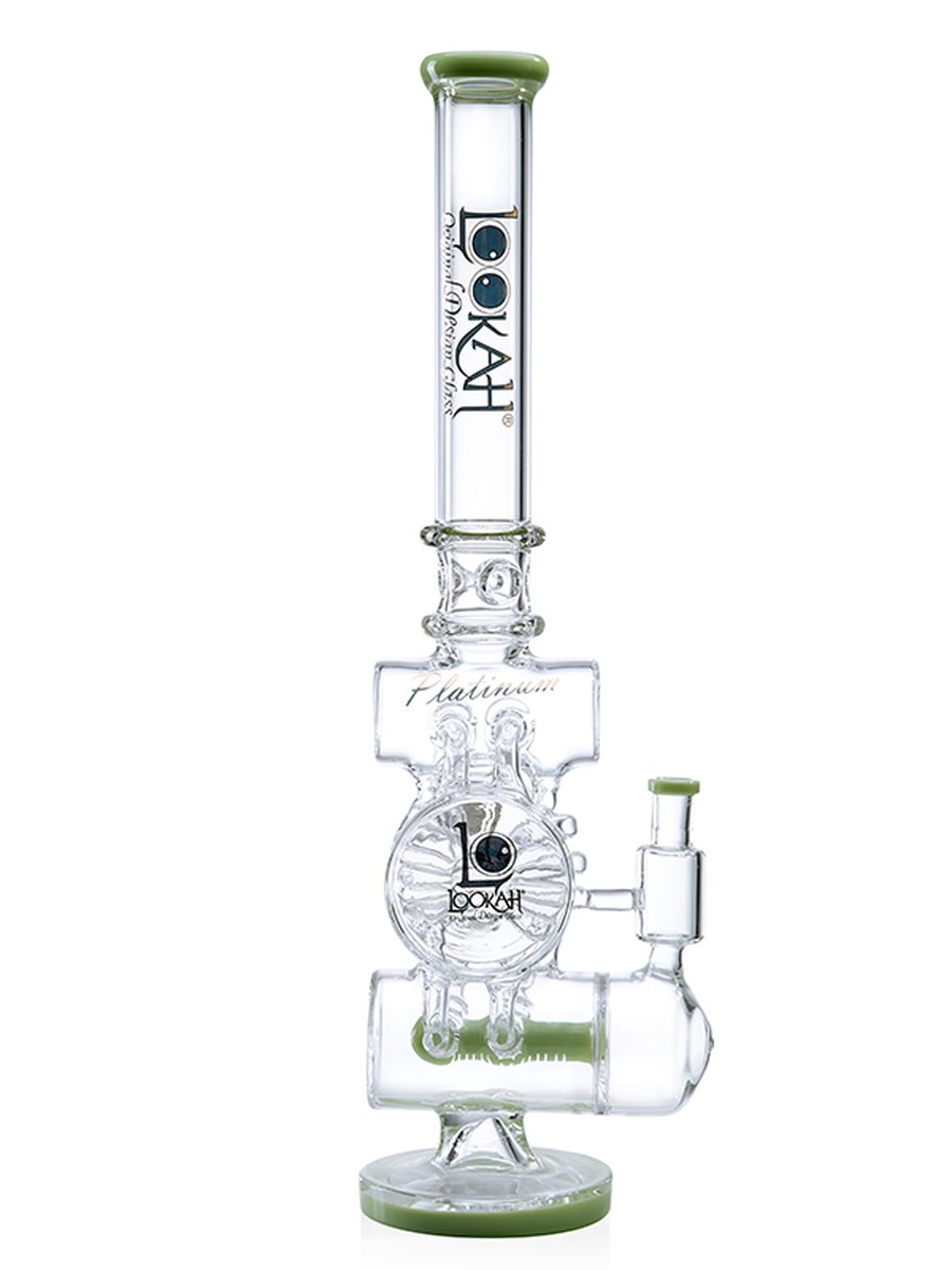 Lookah Bong 21" Glass Recycler Super Filtration Ice Water Pipe - Blue, Colors: Blue Lookah Bong 21" Glass Recycler Super Filtration Ice Water Pipe - Blue, Colors: Blue