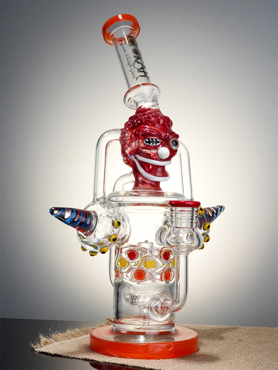 13.5" Cool Weird Skull Glass Water Pipe6 13.5" Cool Weird Skull Glass Water Pipe6