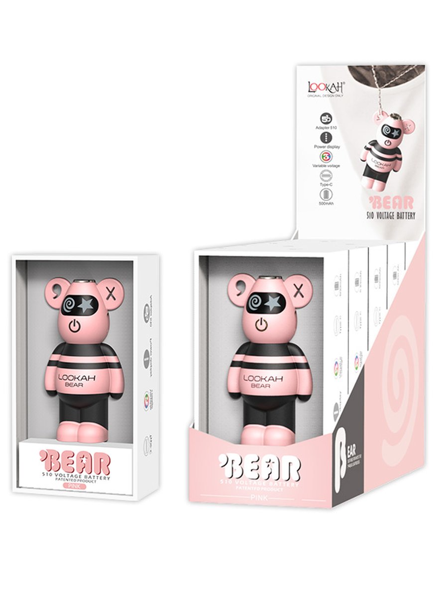 Lookah Bear Cute 510 Battery, Color: Gray, 4 image Lookah Bear Cute 510 Battery, Color: Gray, 4 image