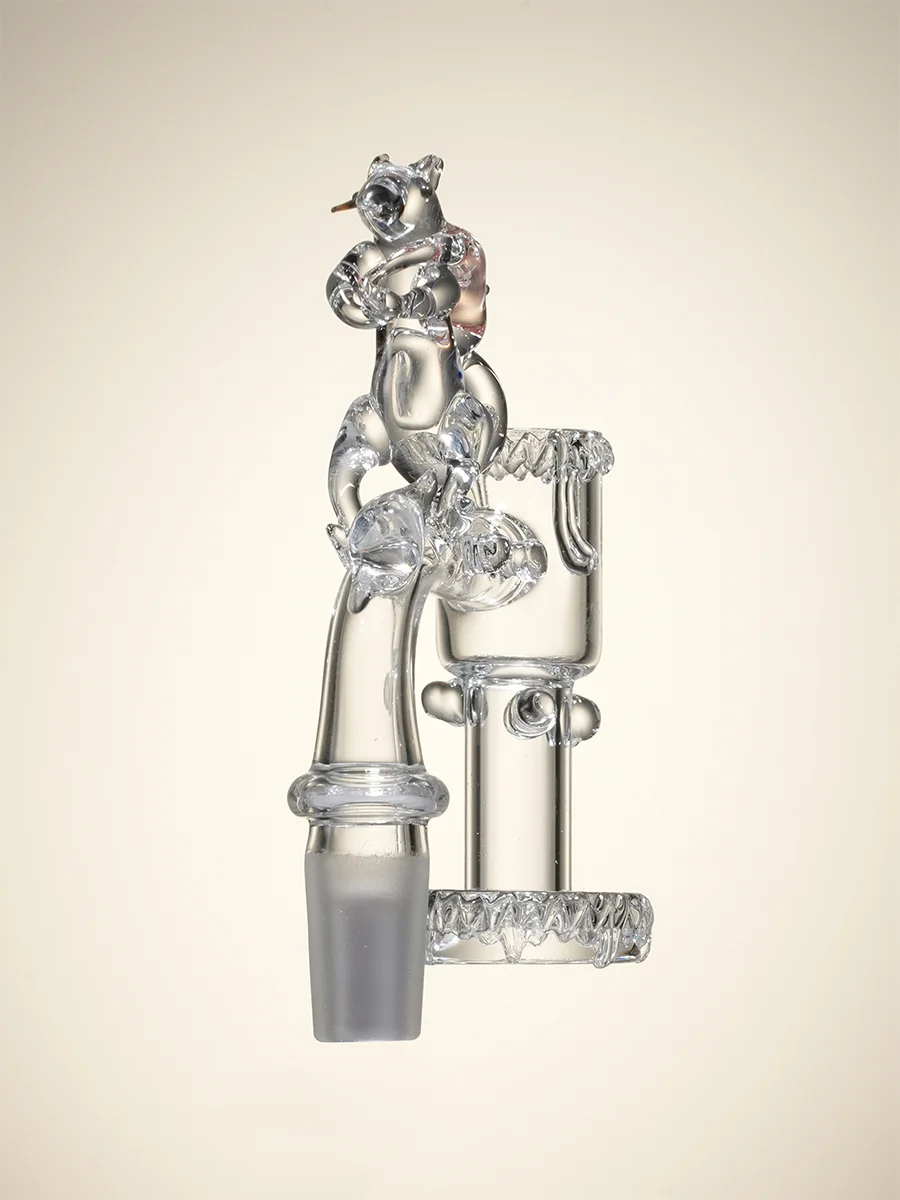 14MM Lucky Rat Quartz Dab Nail, 4 image