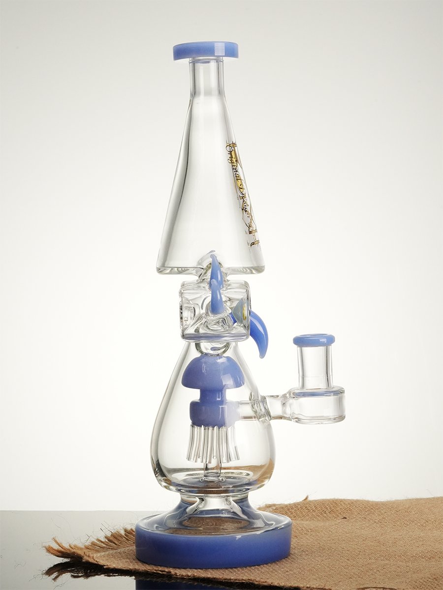 11.6 " Recycler Color Rim Big Eyes Bong - purple, Colors: Purple, 4 image