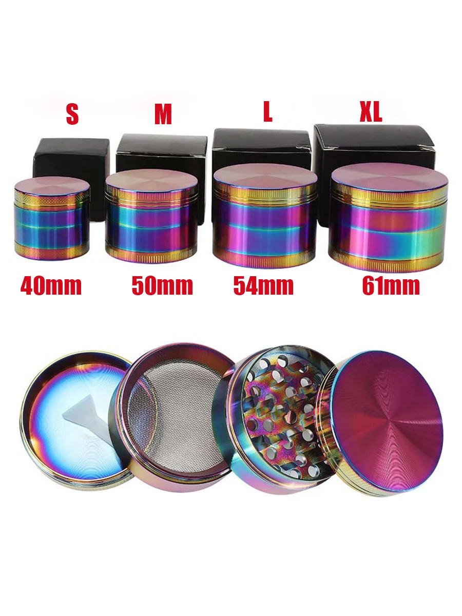 4 Layers Rainbow Zinc Alloy Herb Grinder, T-Shirt Size: XL, 2 image 4 Layers Rainbow Zinc Alloy Herb Grinder, T-Shirt Size: XL, 2 image