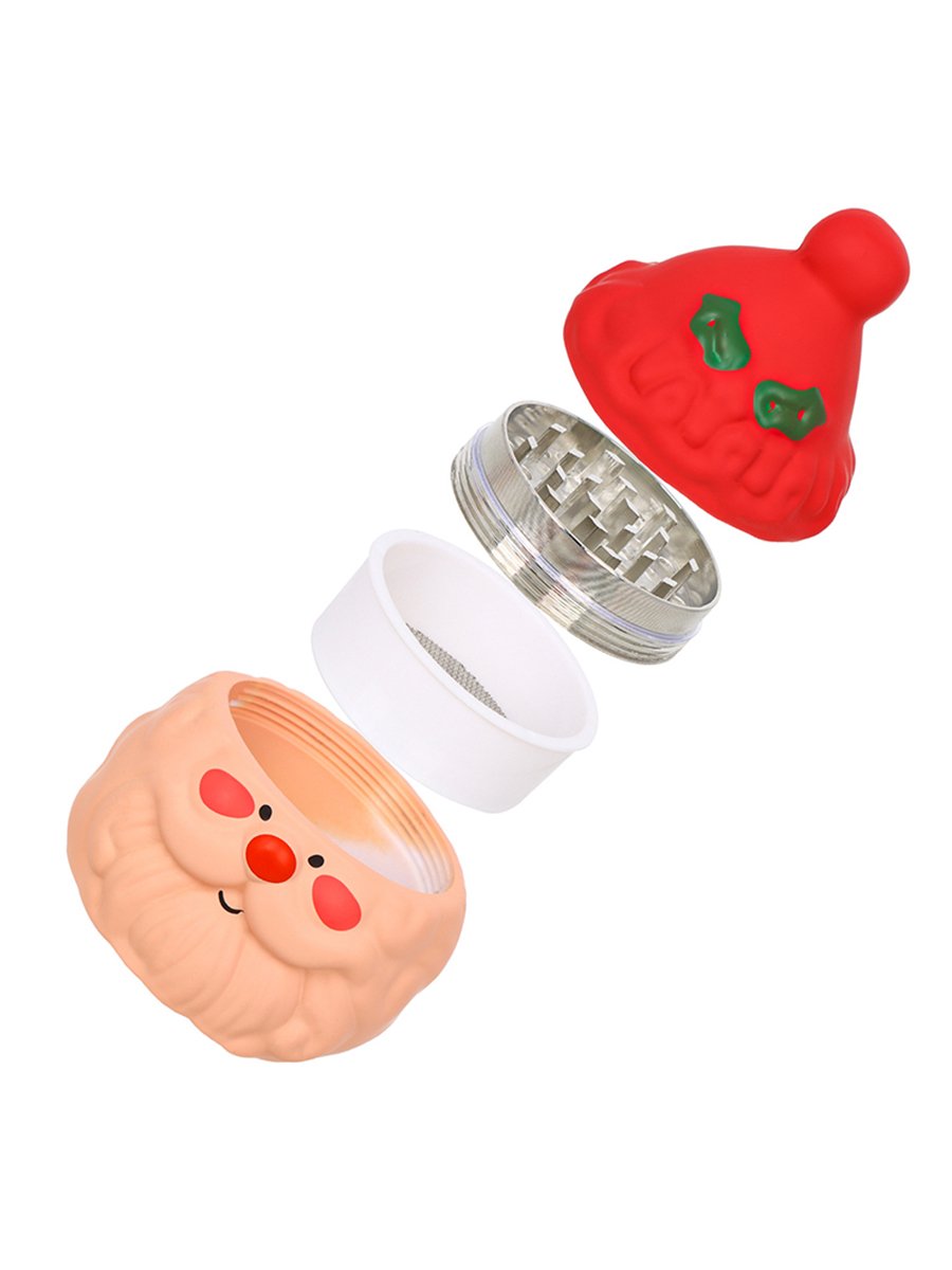 6PCS Lovely Christmas 4 Layer Metal Grinder, 6 image