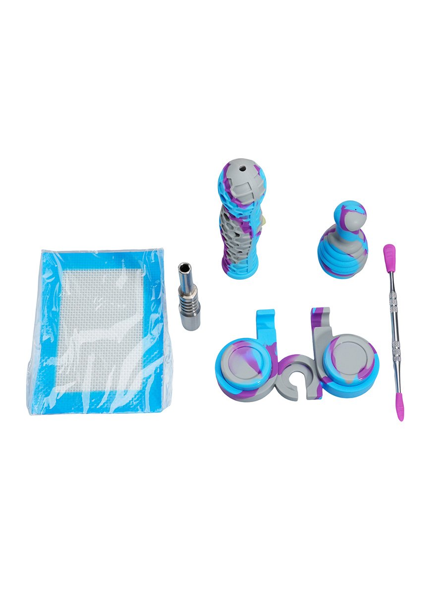 6.7" Funny Honeycomb Silicone Nectar Collector Kit - Travel Friendly, 10 image