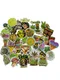 50PCS Funny Characters Hemp Leaf Stickers A