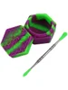 Hexagonal Silicone Box with Stainless Steel Dab Tool Main