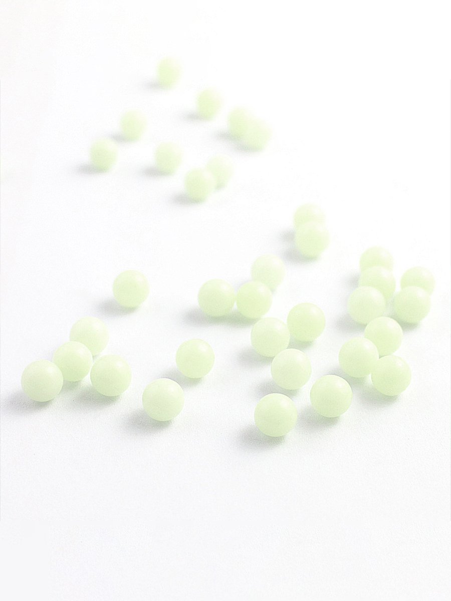 10PCS Luminous Terp Pearls, Size: 4mm 10PCS Luminous Terp Pearls, Size: 4mm
