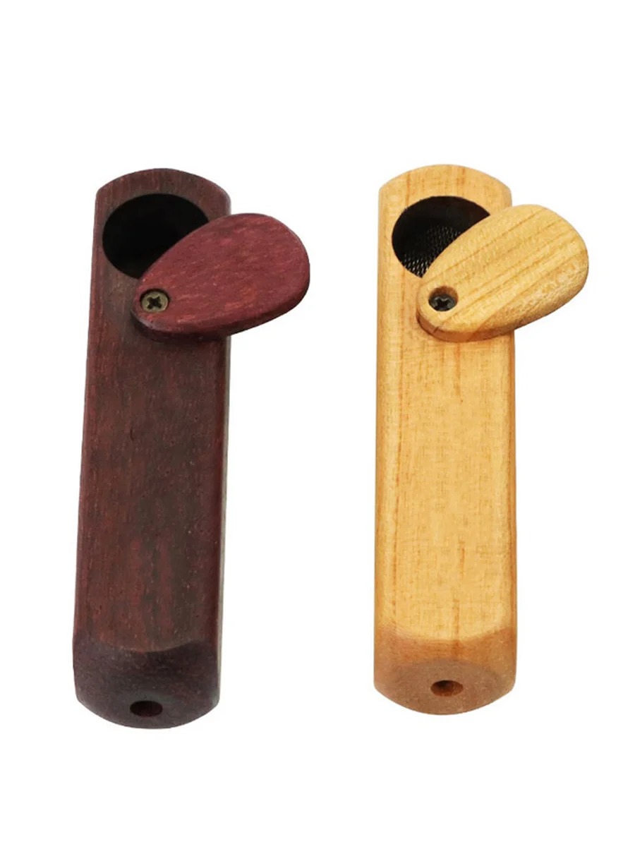 Wooden Smoke Pipe With Cover, 3 image