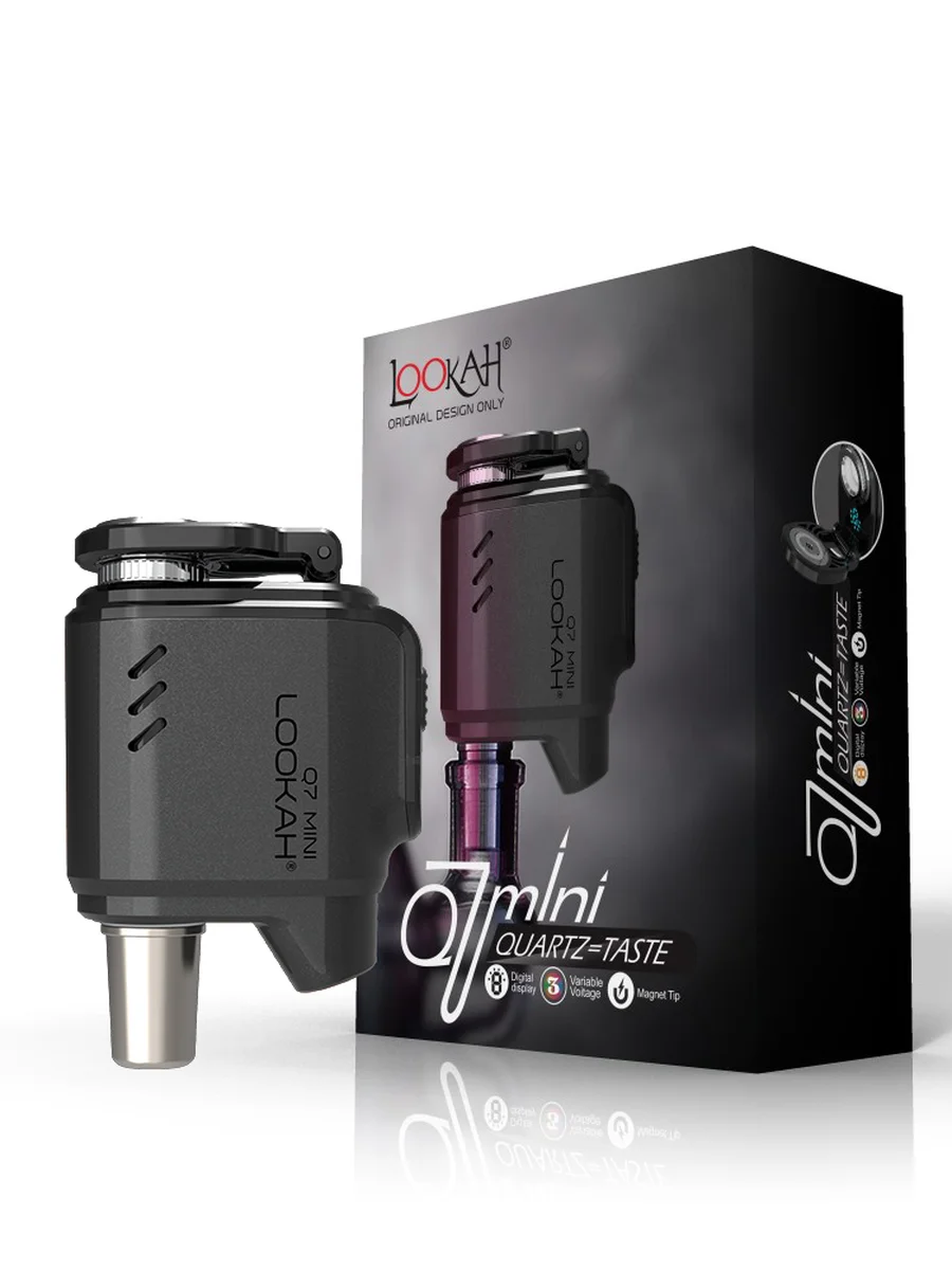 LOOKAH Q7 14mm Mini Enail Dabber Banger kit, Color: Purple