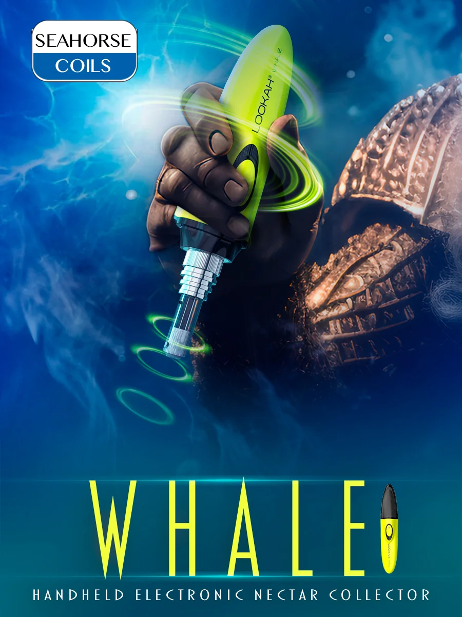 LOOKAH Whale Handheld Electric Nectar Collector, Color: Orange, 2 image