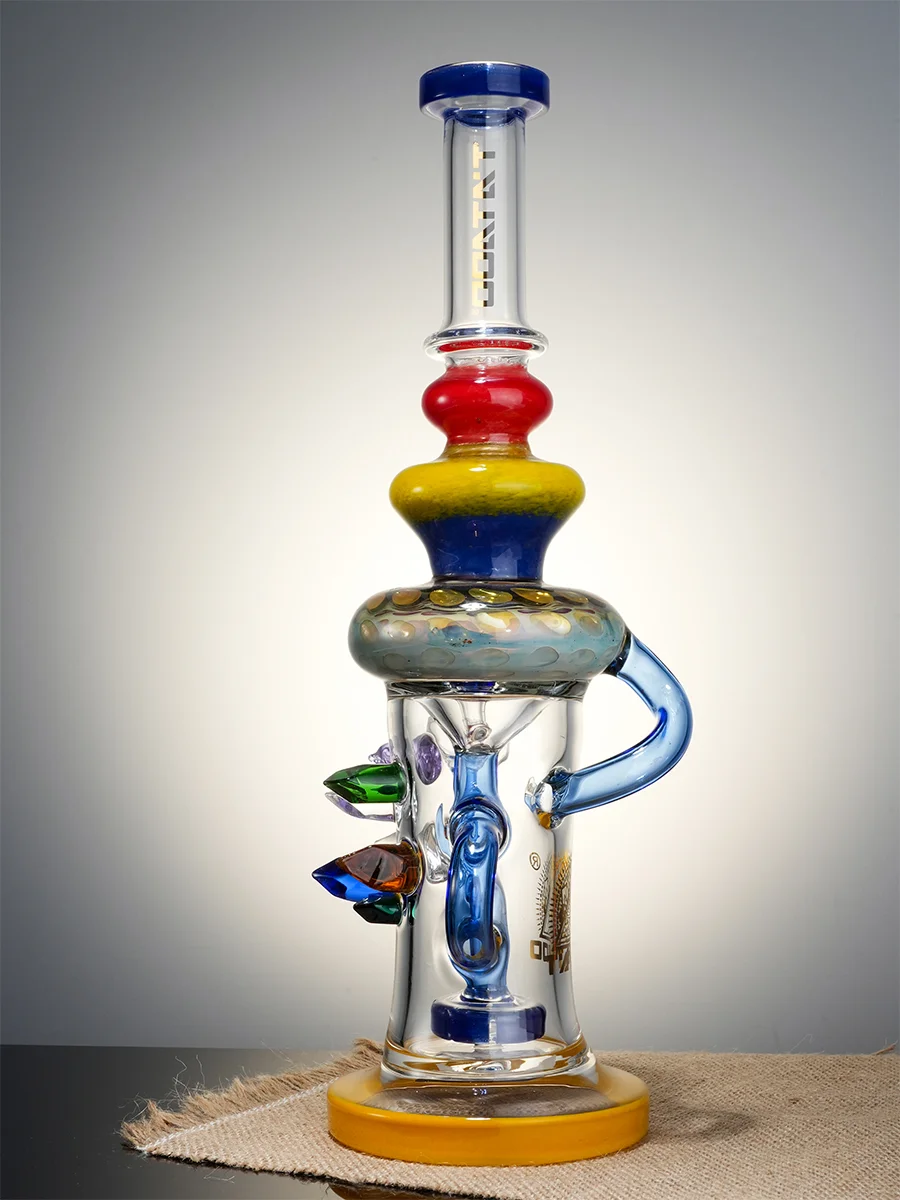 12" Cool Crystal Geode Water Pipe5 12" Cool Crystal Geode Water Pipe5