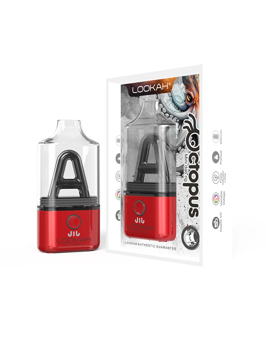 LOOKAH Octopus Mini Electric Dab Rig (Mini rig), Color: Pink, 14 image