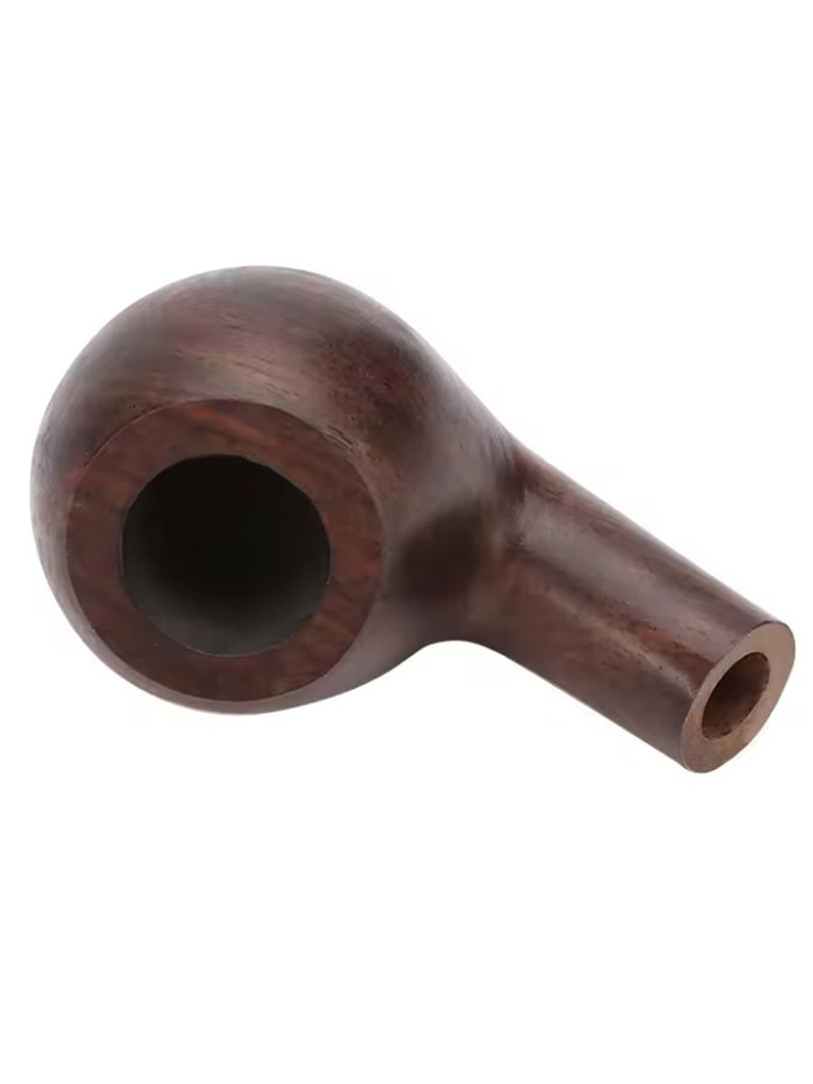 Stone Camellia Wood Carved Flower Pipe3