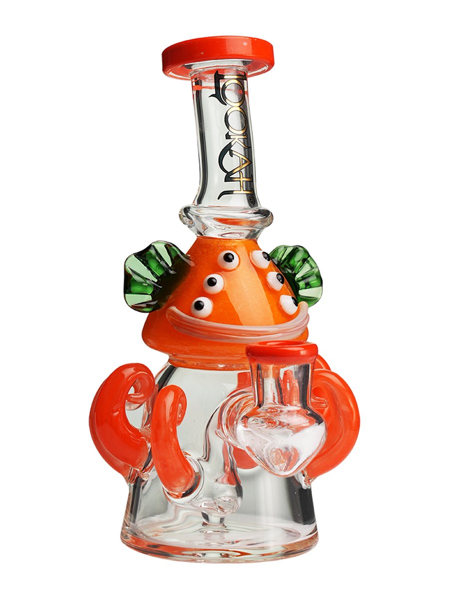 8” Mini Cute Six Eyes Clown Octopus Dab Rig - Yellow, Colors: Yellow, 6 image 8” Mini Cute Six Eyes Clown Octopus Dab Rig - Yellow, Colors: Yellow, 6 image