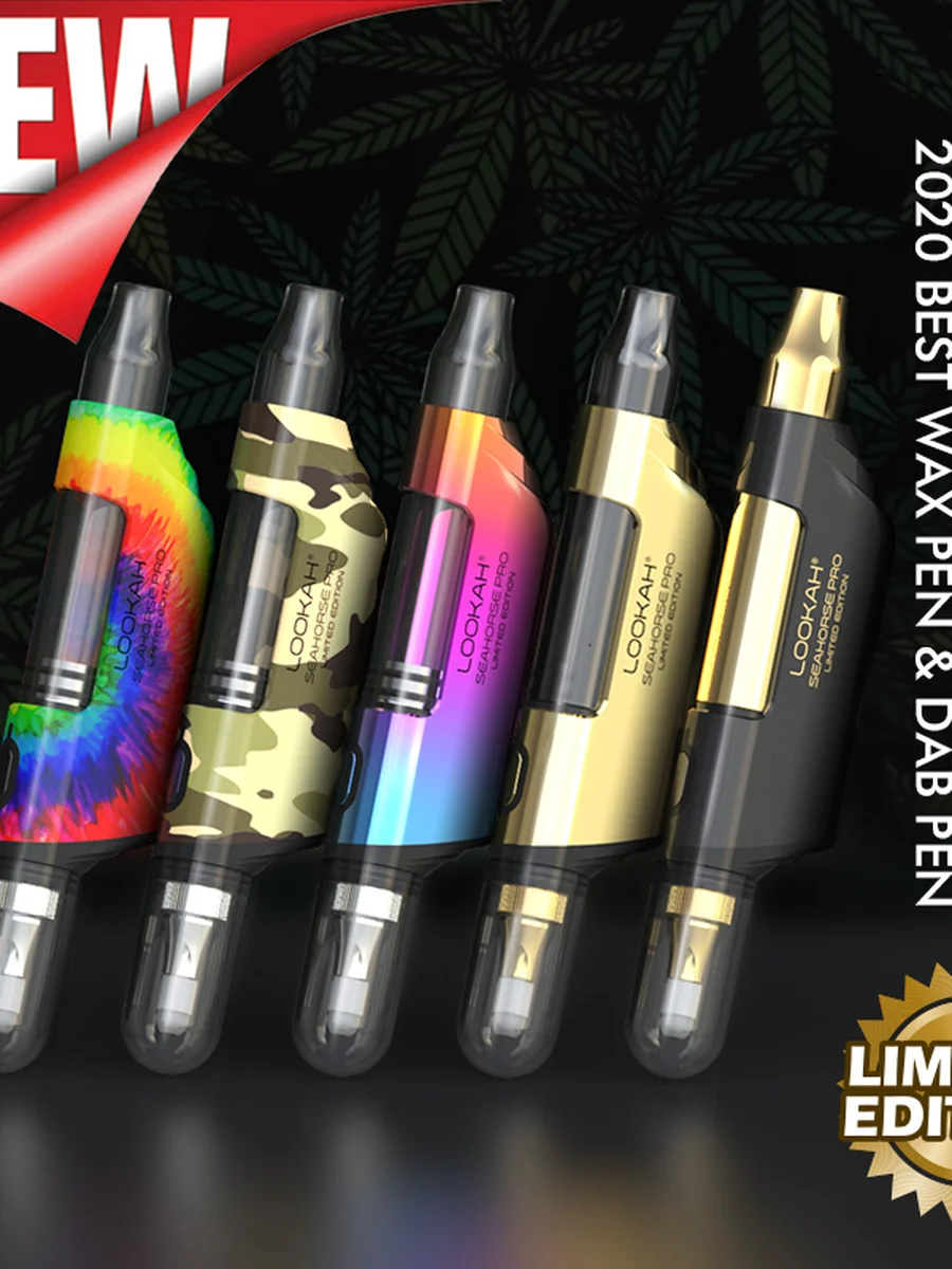 Lookah Seahorse PRO Electric Nectar Collector & Dab Pen, Color: Royal Gold, 2 image Lookah Seahorse PRO Electric Nectar Collector & Dab Pen, Color: Royal Gold, 2 image