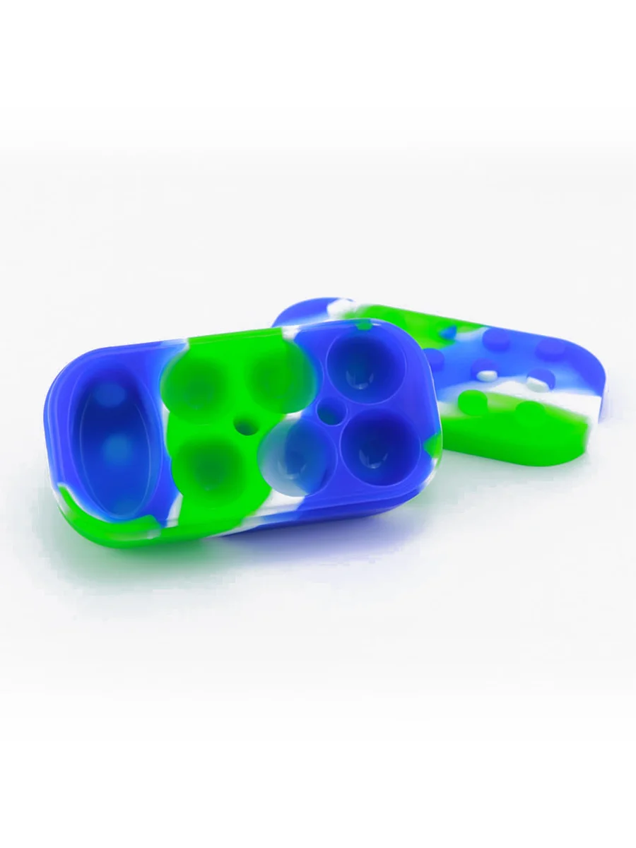 Green Blue Multi-Compartment Concentrate Container