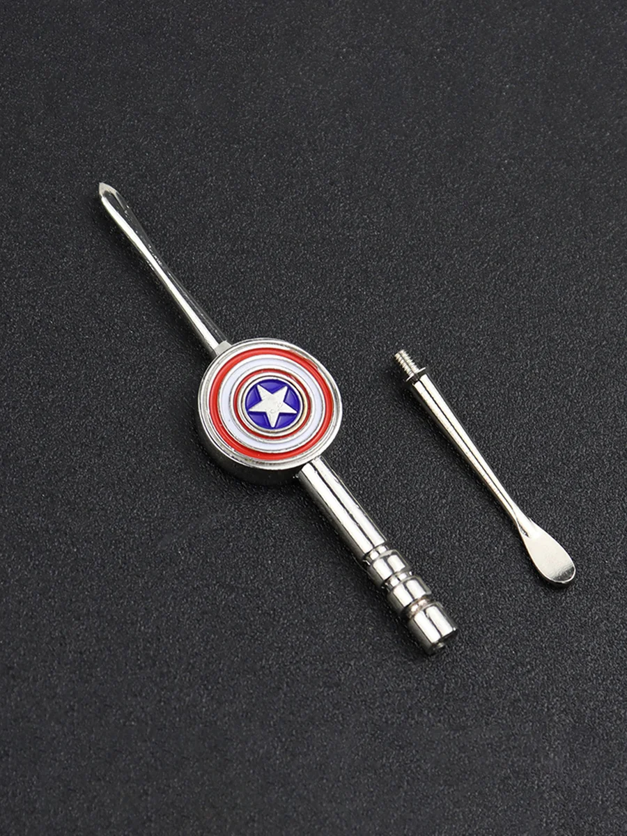 2pcs Captain America Dab Tools Silver