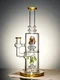 Lookah Bong 13" Double-Layer Showerhead Perc Funny Juice  Water Pipe, Colors: Yellow